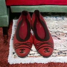 CHANEL BALLERINA GR.36,5 CC  Lizard Reptil