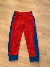 Schlafanzughose rot, blau, Spiderman, Größe 98 / !04, mitwachsend, Marvel