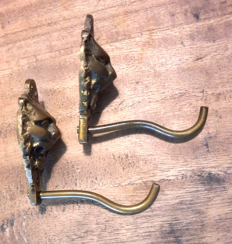 Kleine messing haken - kleine, messing-haken