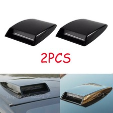 2pcs Schwarz Motorhaube