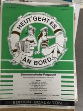 Heut geht es an Bord Seemann R. Bui + 3. Stimme Diatonische Handharmonika Noten