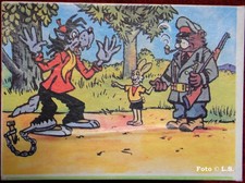 Puzzle Hase und Wolf –