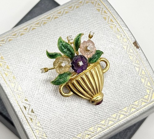 750 gold brosche als - brosche,