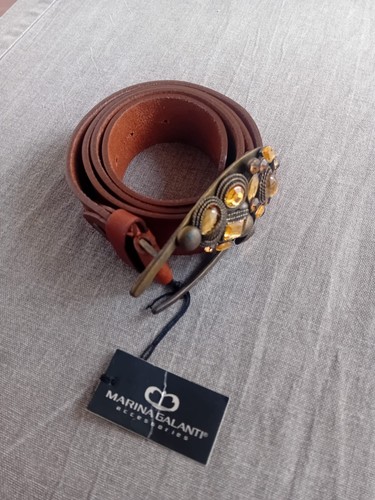 Damengürtel leder marine - damengürtel,