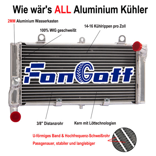 Aluminium kühler für - aluminium, honda