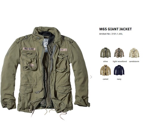Brandit m65 giant jacket - m65, warme