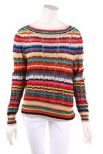 INKADORO Pullover Strick Lochstrick Details M multicolor