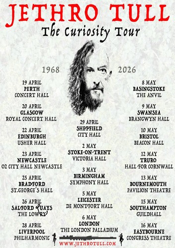 Jethro tull tour 2026 - a3, a4