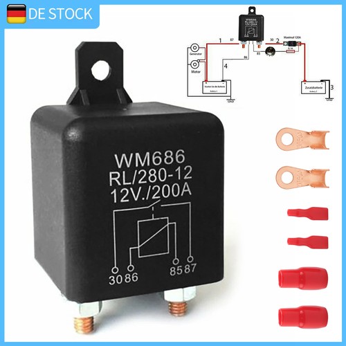 Batterie trennrelais 12v - trennrelais, 12v/200a
