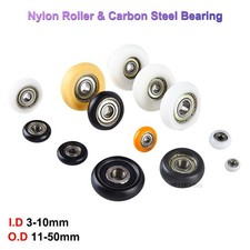 POM Laufrollen Gleitrolle Möbelrolle Lagerrollen Riemenscheibe Achse 3-10mm