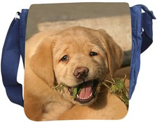 LABRADOR Retriever - SCHULTERTASCHE Tasche Umhängetasche JEANS Baumwolle LAB 05