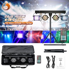 Par Bühnenlicht DJ Party Licht mit Stand RGBW Stativ Disco Club Tragbare Tasche