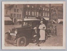 OPEL Auto Stadt KAISER's Geschäft Kennzeichen IP Mode - Altes Foto 1930er