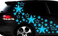 93-teiliges Sterne Star Auto Aufkleber Set Sticker Tuning WANDTATTOO Blumen xxxh