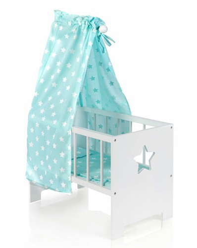 Puppenbett mit himmel - puppenbett,