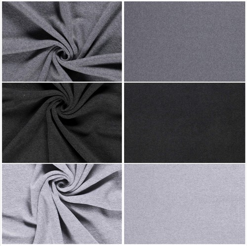 Polarfleece stoff meliert - polarfleece,