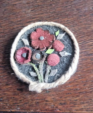 Magnet Bild aus Leder- Leder