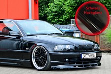 Frontspoiler Cuplippe Spoilerschwert aus ABS für BMW E46 3er ABE Schwarz Glanz