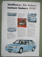 Lada Samara XTX Prospektblatt