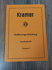 Original Betriebsanleitung Kramer Regelhydraulik KL 300 KL 400 Export 350 / 450
