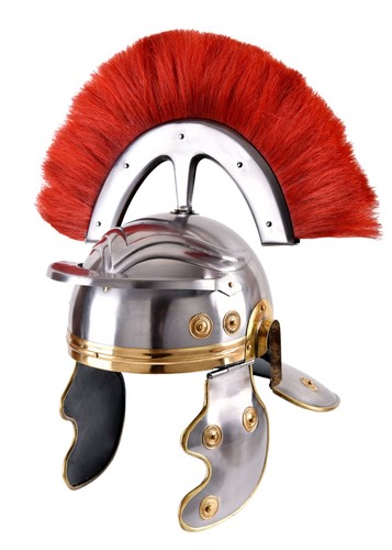 Römischer offiziershelm mit - römischer,