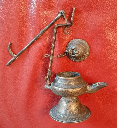 Grubenlampe aus messing - aus,