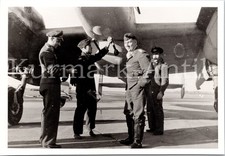 E207 Foto Wehrmacht Archiv Repro Luftwaffe Flugzeug Me110 NJG MG im Bauch+ Pilot