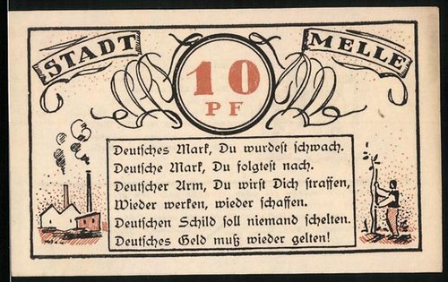Notgeld melle 1921 - melle, 1921,