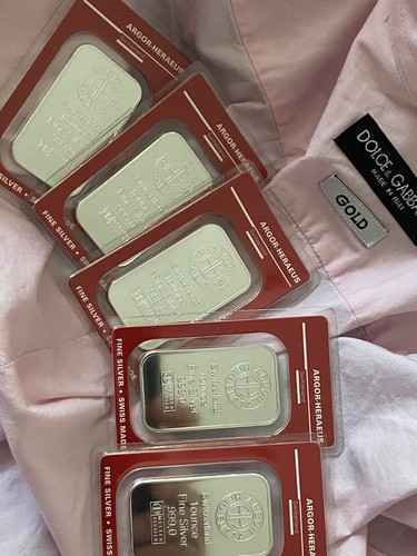 Silberbarren 1 oz - 5, x