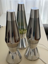 3x Mathmos Astro Metallic Lavalampen (Rot, Blau, Gelb)