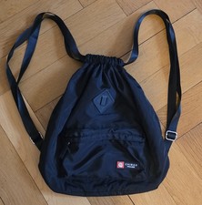 Turnbeutel Rucksack in schwarz