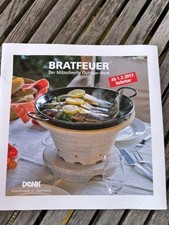 DENK Bratfeuer inkl. Untersatz Tischgrill Keramik Grill Outdoor-Herd  OVP