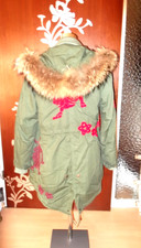  Damen Parka  Echt Fell