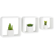 Wandregal Set 3-tlg. Retro Vintage Deko Wandregale Regal Home Affaire Holz