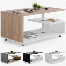  CASARIA® Couchtisch Wohnzimmertisch Beistelltisch Höhenverstellbar Holz Modern