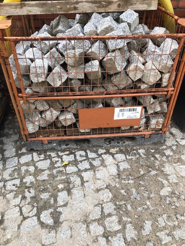Pflastersteine granit hellgrau - granit,