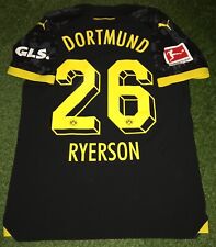Julian Ryerson BVB Prepared Matchworn Trikot Bundesliga Away Dortmund 2023/24