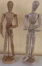 Männliche Zeichenpuppe Holz Figur Modellpuppe 33 cm