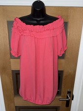 MADE IN ITALY ROSA GYPSY STYLE TOP GRÖSSE BIS UK 22