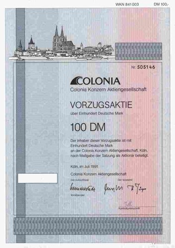 Colonia konzern - colonia, ag