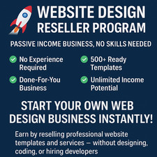 🚀 Website Design Reseller Program - Passives Einkommen Geschäft, keine Fähig...