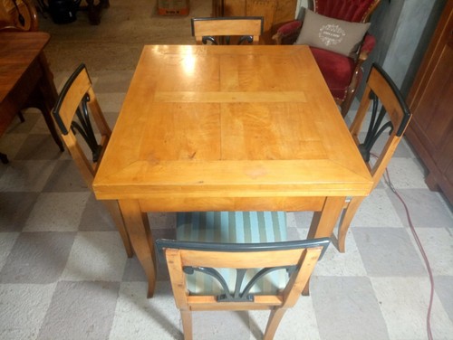 Biedermeier tisch antik massiv - biedermeier,