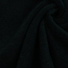 Stretch Baumwolle Frottee Stoff - Schwarz