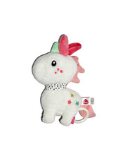 WIE NEU * Fehn Spieluhr Einhorn weiß rosa grün blau Stern Guten Abend gute Nacht