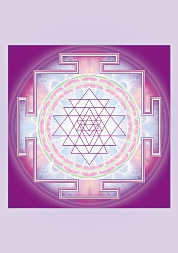 Schwingungsbild shri yantra - schwingungsbild,