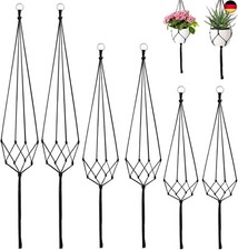 6 Stück Makramee Blumenampel