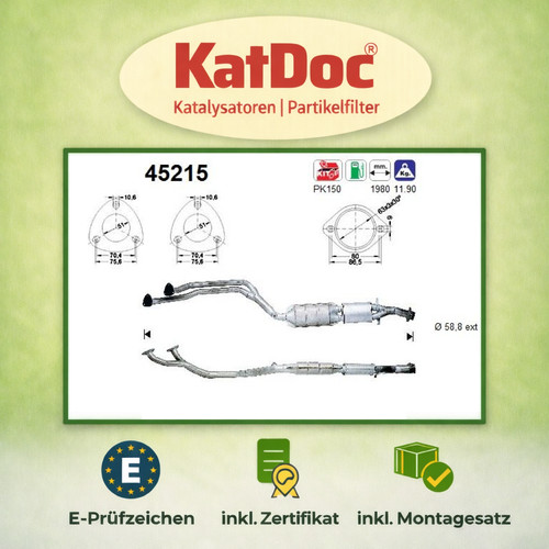 Katalysator für bmw 3er - katalysator,