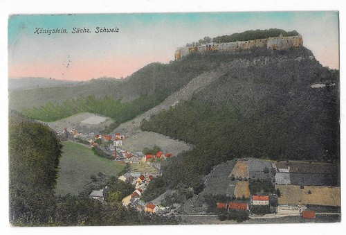 Litho festung königstein - festung,