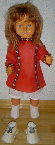 Vintage puppenkleid kasack - puppenkleid,,