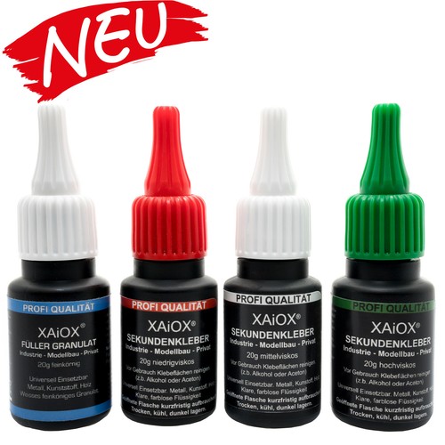 Xaiox 4tlg set sekundenkleber - xaiox, 4tlg.set